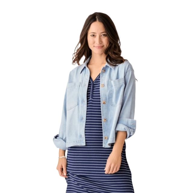 Carve Flora Denim Shacket