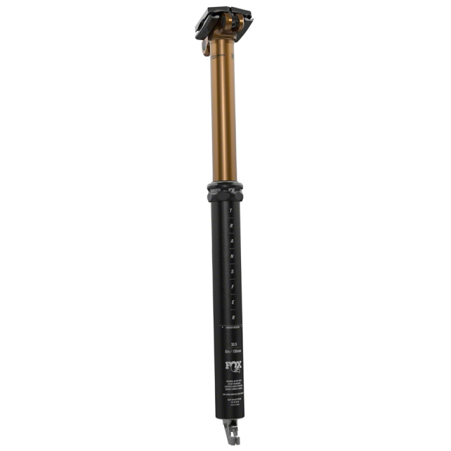 FOX Transfer Factory Dropper Seatpost - 30.9, 125 mm, Internal Routing, Kashima Coat Upper