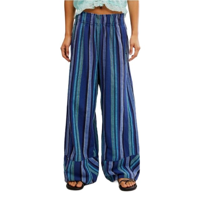 Free People Days End Solar Linen Stripe