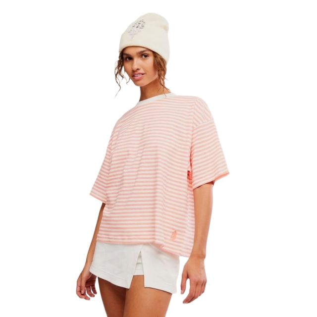 Free People Stripe Tackle Tee