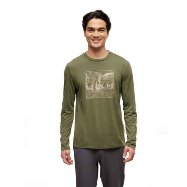 Tentree Men's Topography Stamp Longsleeve