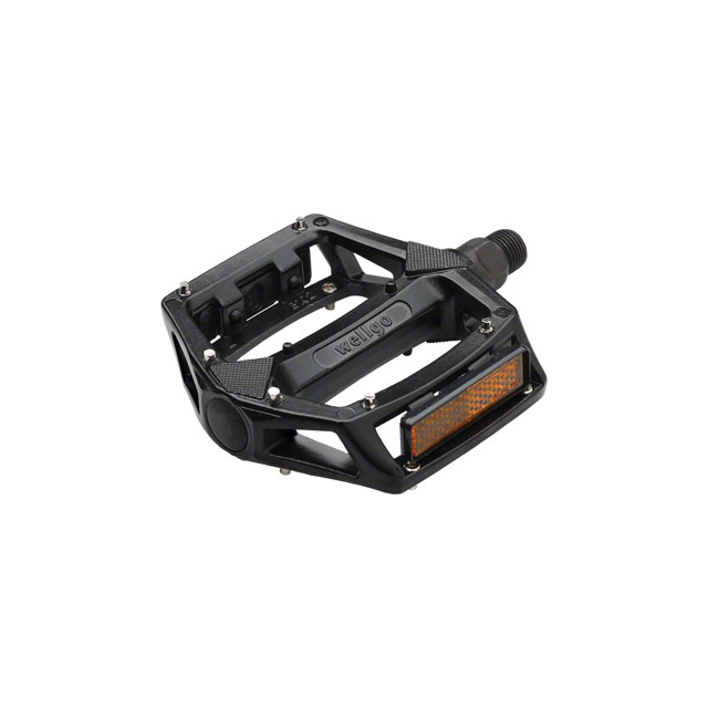 Wellgo B102 Pedals - Platform, Aluminum, 1/2", Black