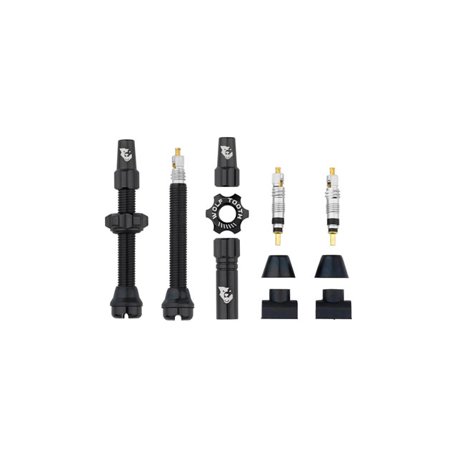 Wolf Tooth Tubeless Valve Stem Kit - 44 mm, Black