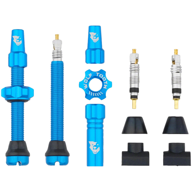 Wolf Tooth Tubeless Valve Stem Kit - BLUE
