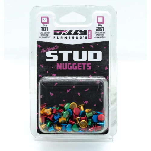 Billy Flamingo Stud Nuggets – Anodized Aluminum Studs: Pack of 101