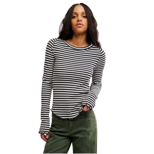 Free People Easy Does It Striped Tee
