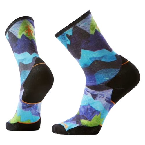 Smartwool Trail Run Summit Sector Print Crew Socks