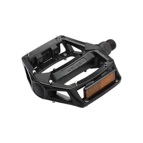 Wellgo B102 Pedals - Platform, Aluminum, 1/2", Black