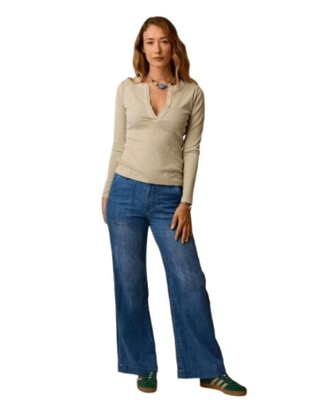 Carve Farrah Lightweight Denim Wide Leg