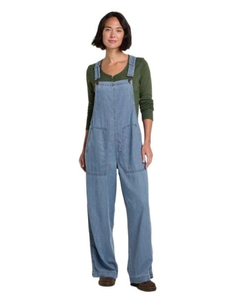 Toad & Co Pinon Soft Denim Wide Leg Overall