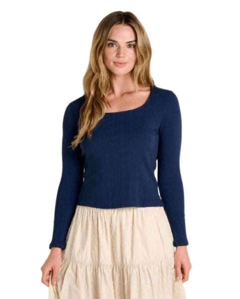 Toad & Co Rosalie Square Neck LS Tee